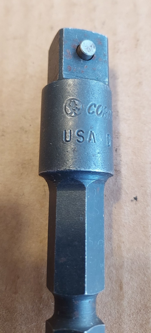 Cornwell USA D-314-3 (3") 7/16" Hex-Drive Impact to 1/2" pinned socket adapters