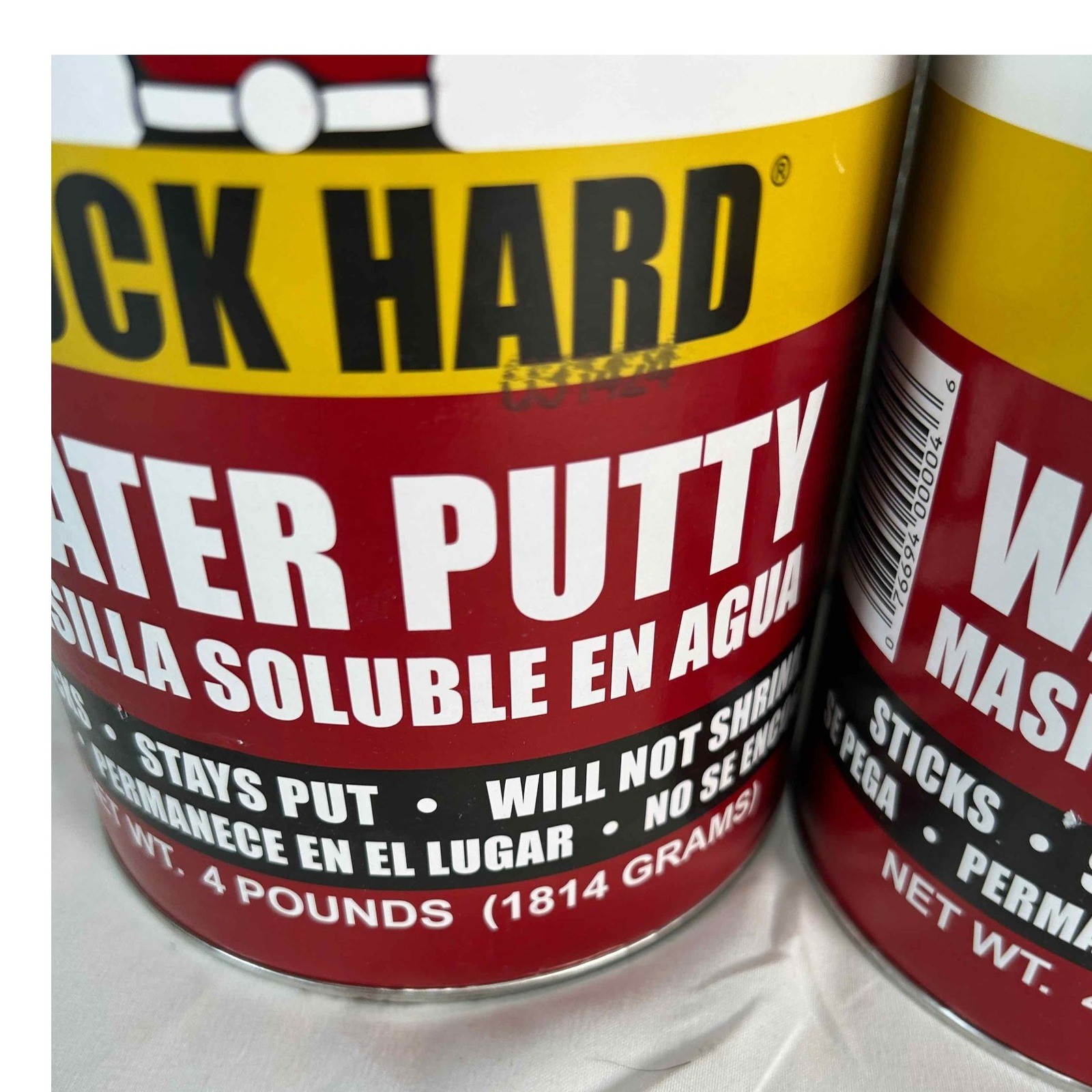 Pack of 2 Durham's Rock Hard Water Putty 4 lb Can Repair Material Woodworking