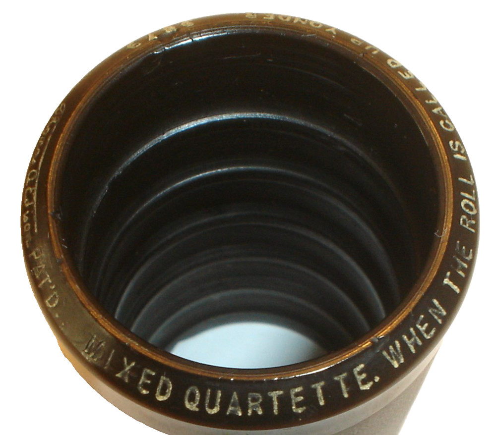Edison Cylinder Record #9879 "When The Roll Is Called Up Yonder" Mixed Quartette