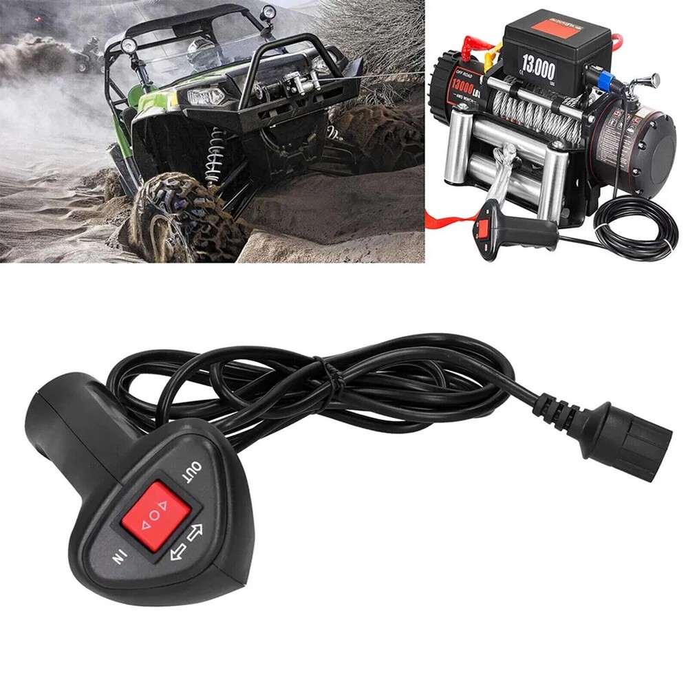 Electric Winch Remote Control Controller Winch Corded 9.2ft Universal Hand Cabzo
