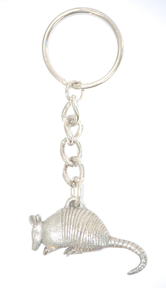 Armadillo Pewter Keychain