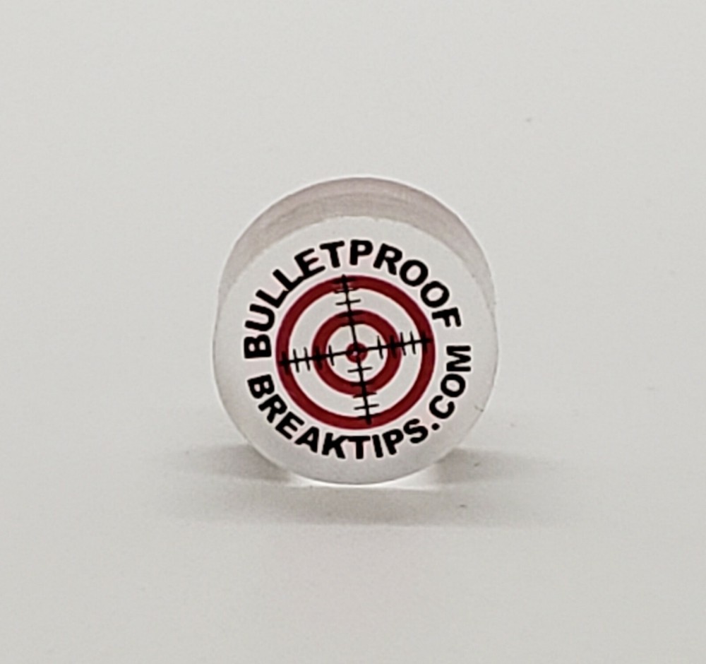 Bulletproof Break Tip - Clear BreakTip - Break/Jump Tip - FREE Patch & Sticker