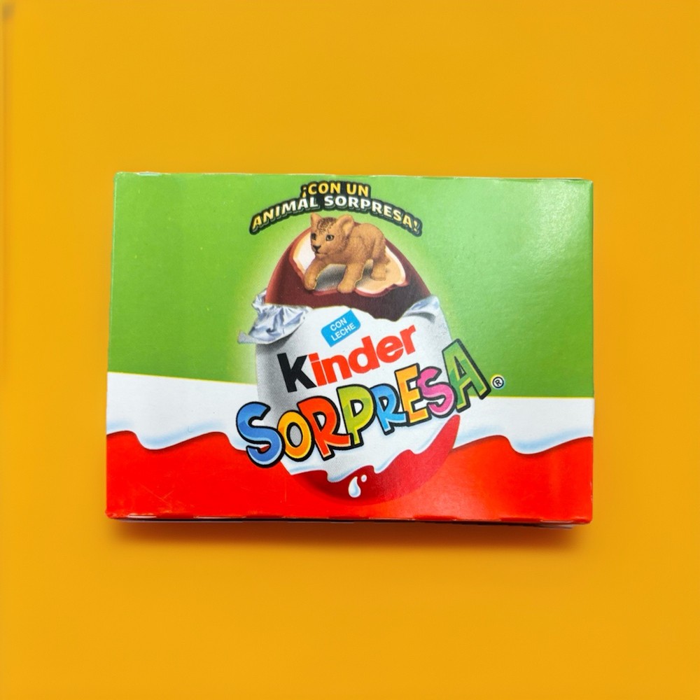 1-Pack Kinder Surprise Chocolate Eggs (2pc Boxes) (20g Eggs) (Animal Kingdom)