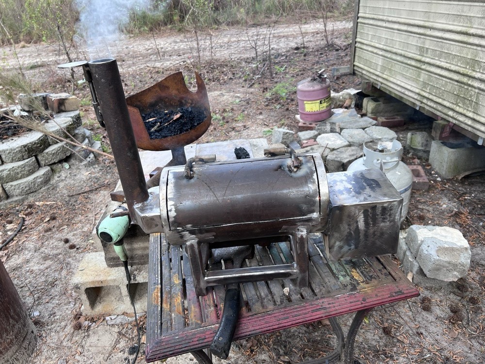 Mini off set smoker fully functional salesman model