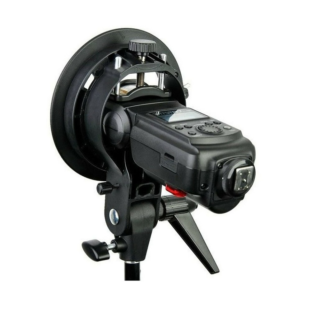 S-Type Bracket Bowens Horizontal Flash Head Mount Holder for Reflector Umbrellas