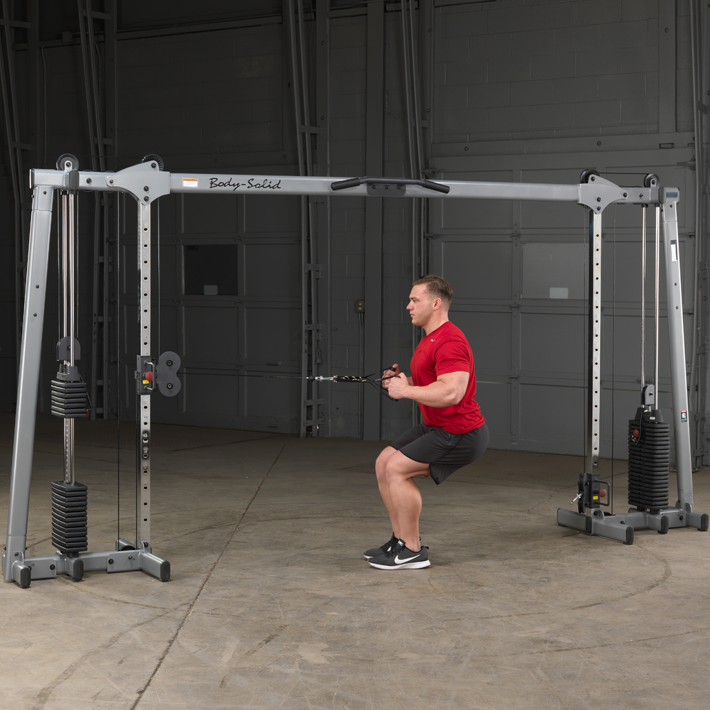 Body Solid Deluxe Cable Crossover GDCC250 Selectorized Home Gym Exercise Station