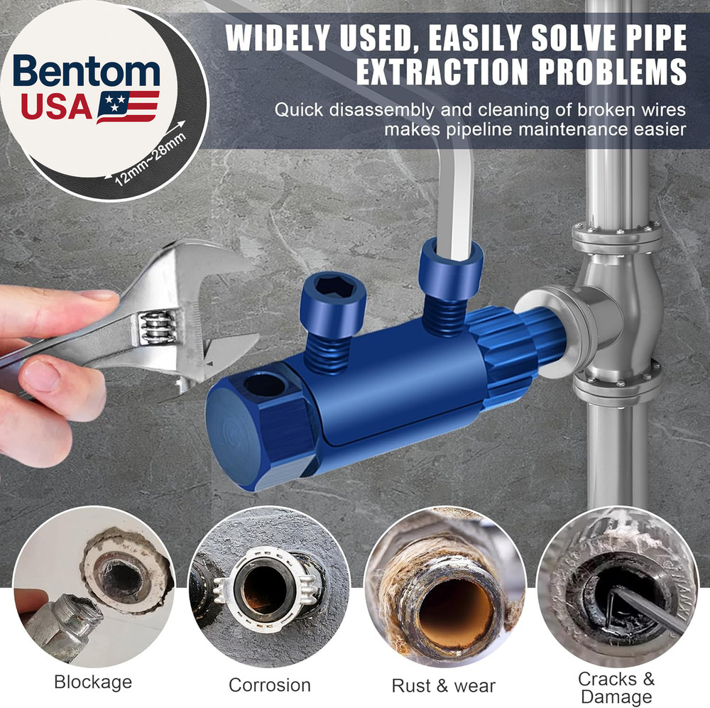 Broken Pipe Thread Extractor Tool, New Broken Faucet Removal Tool, 2025 Stripped