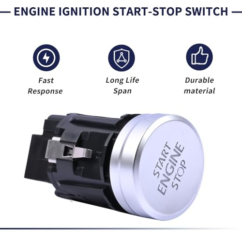 5K0959839 Engine Ignition Start Stop Switch Button Compatible with VW Eos Golf