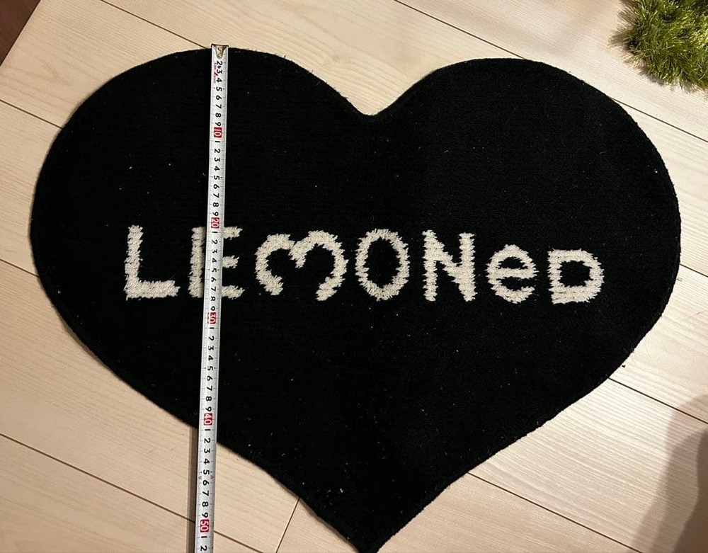 lemoned floor mat black