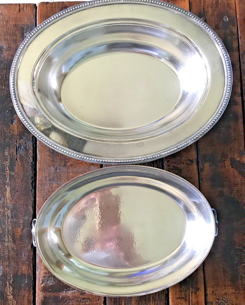 Vintage Silver Plate Oval Covered Server 12” x 9.25” x 2” High Glastonbury