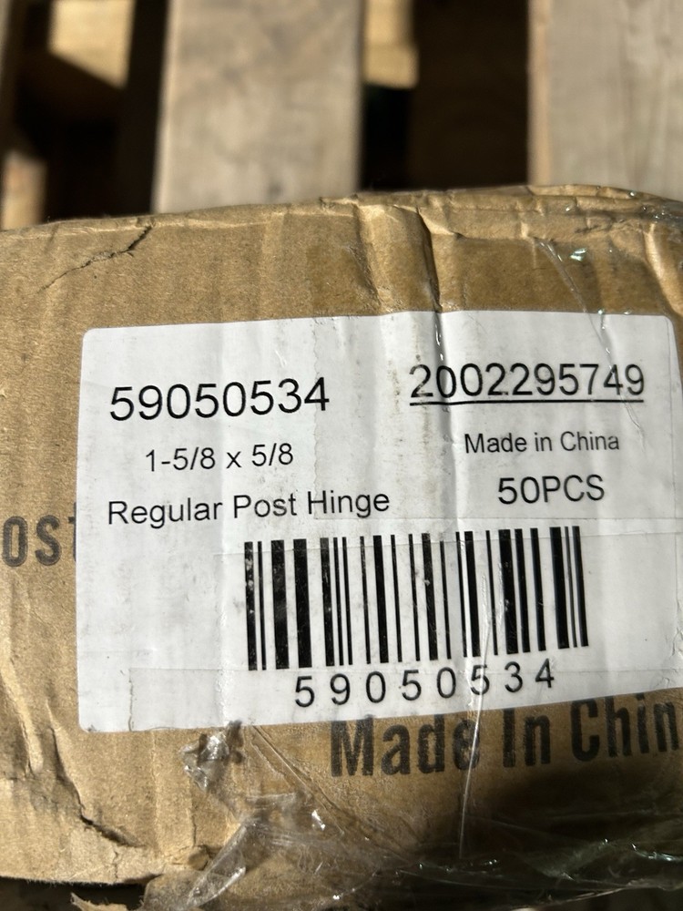 59050534 Regular Post Hinge Galvanized Round. 100 PK.