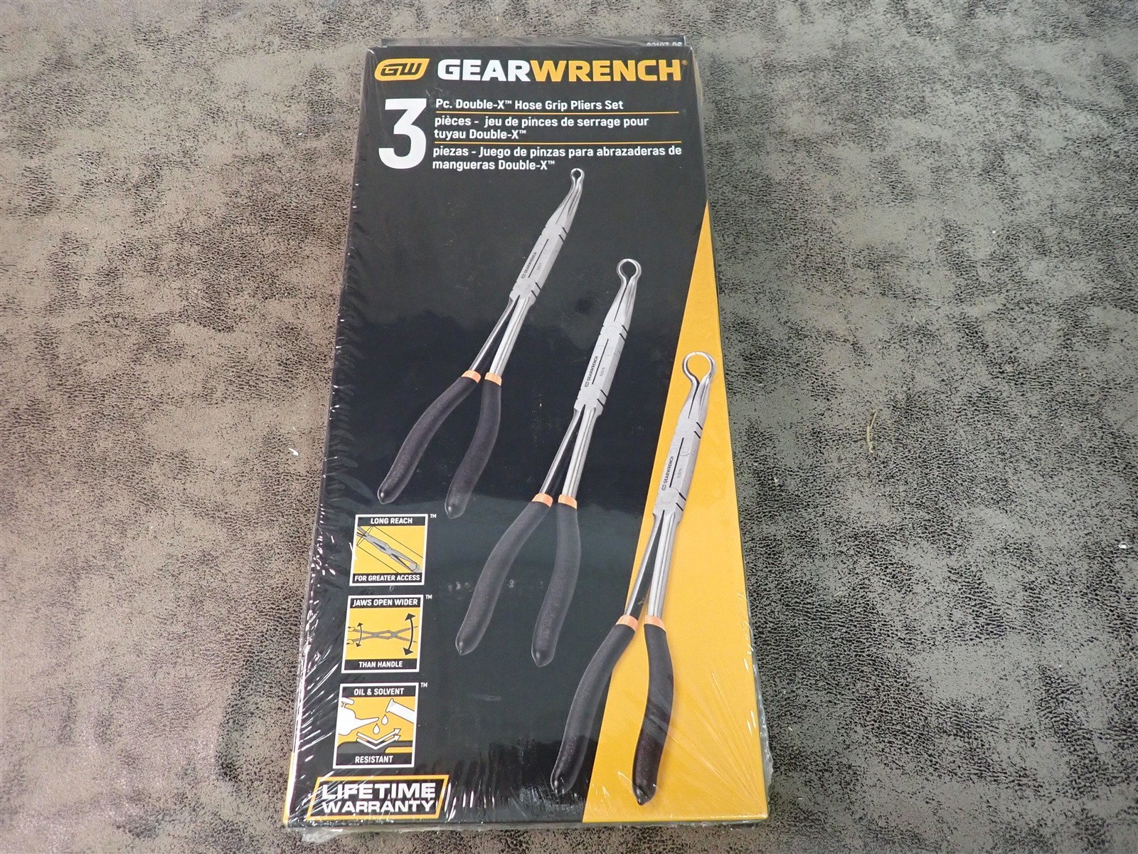 NEW GearWrench 82107-06 3-Piece Double-X Hose Grip Pliers Set (GG7)