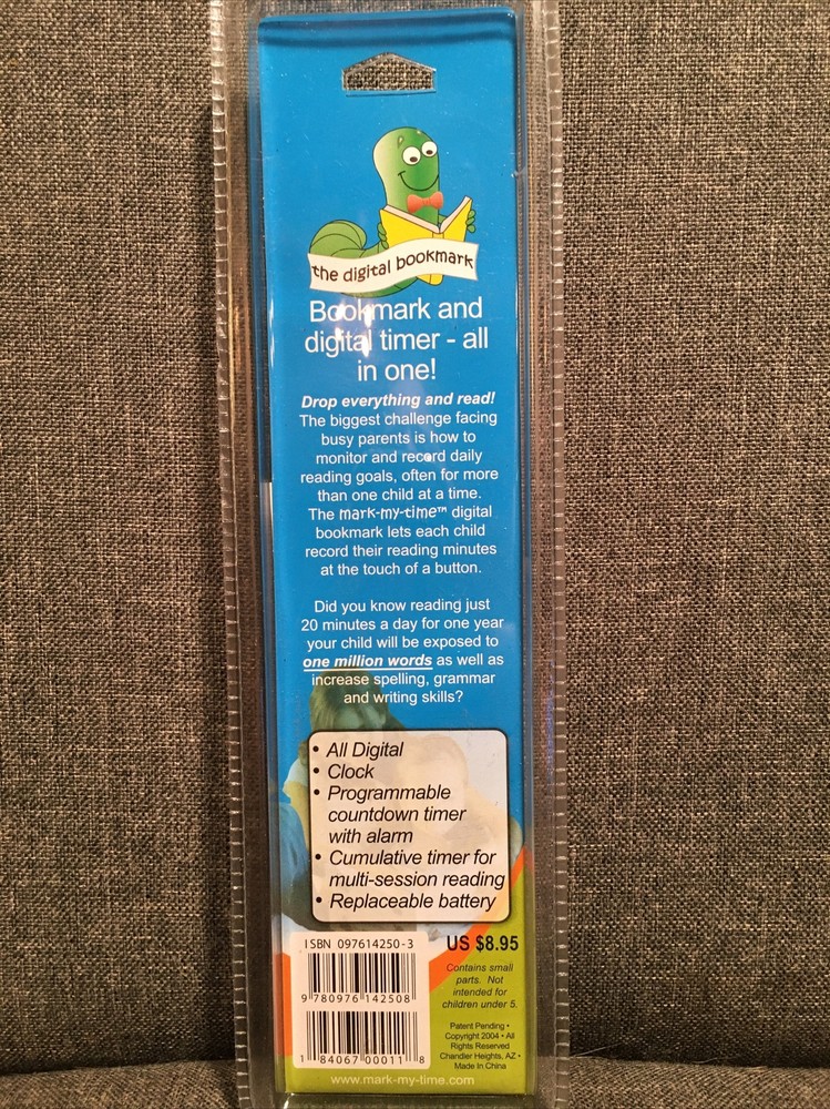 Mark-My-Time Digital Bookmark