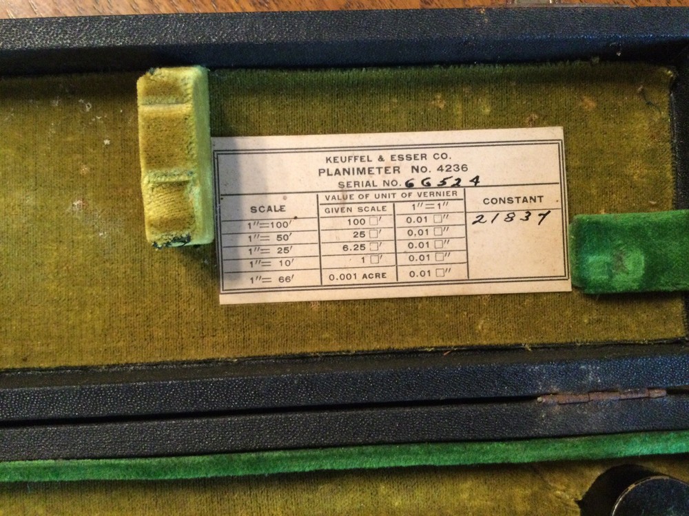 Vtg Keuffel & Esser Planimeter # 4236