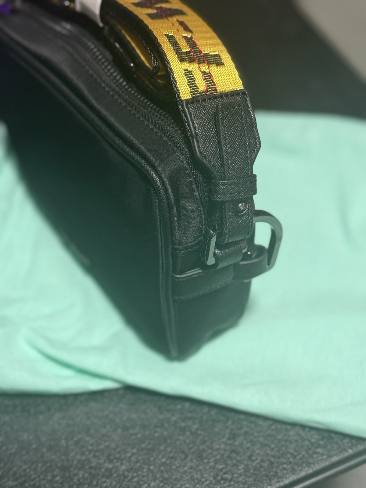 Off White Virgil Abloh Nylon Crossbody Shoulder Messenger Bag