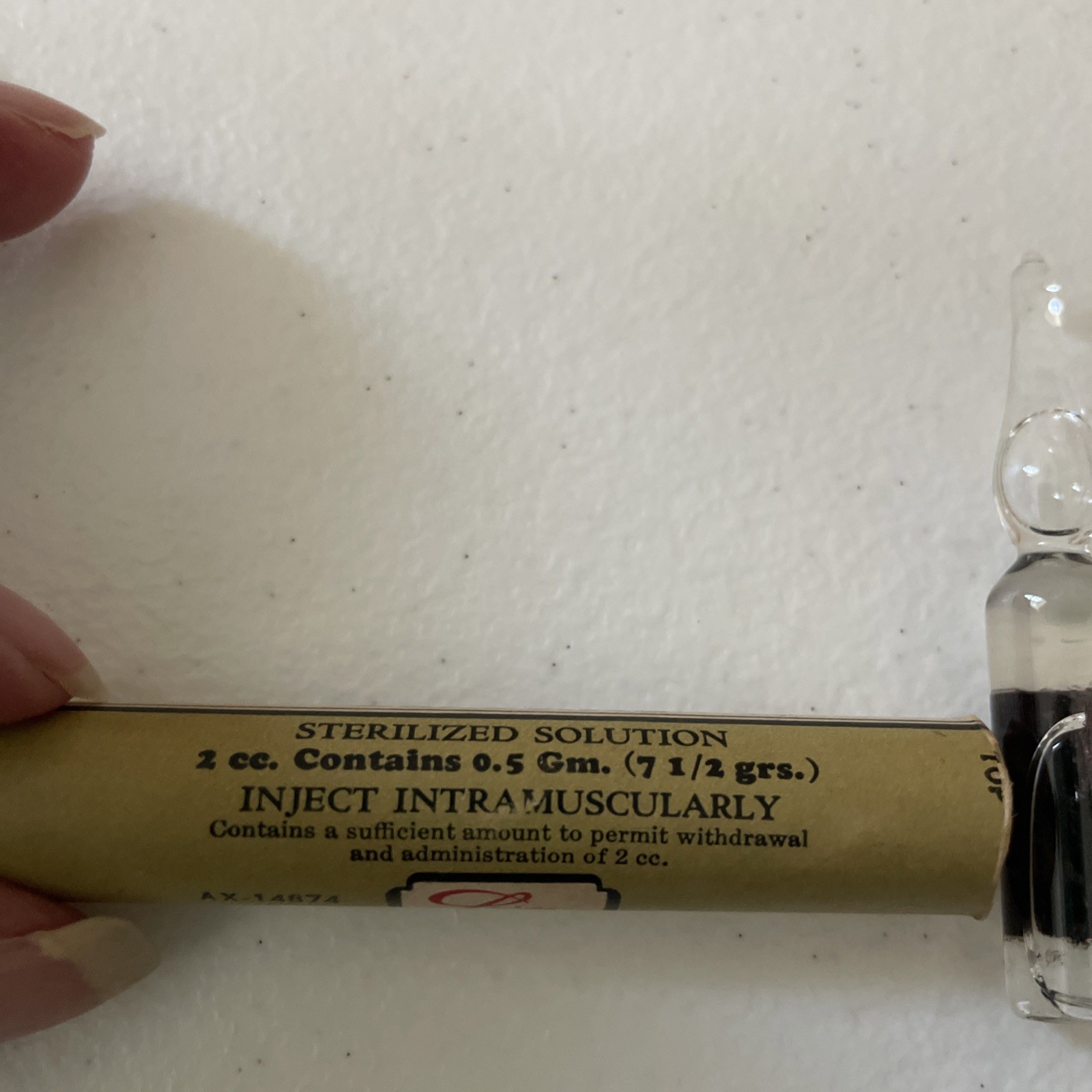 Caffeine & Sodium Benzoate Ampule Eli Lilly NOT FOR USE