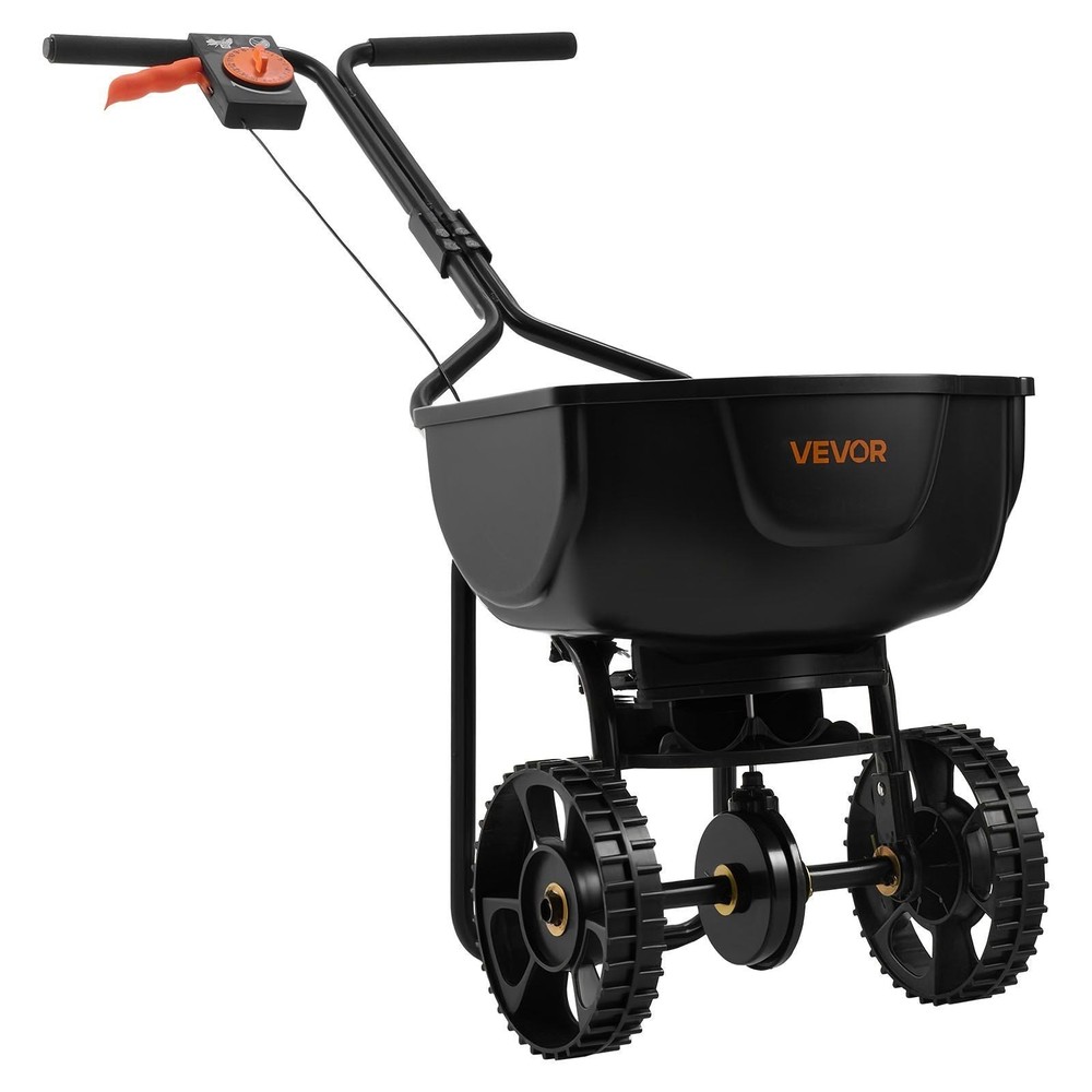 Walk-Behind Spreader, 9.8ft Spreading Width, Push Broadcast Spreader with 10"