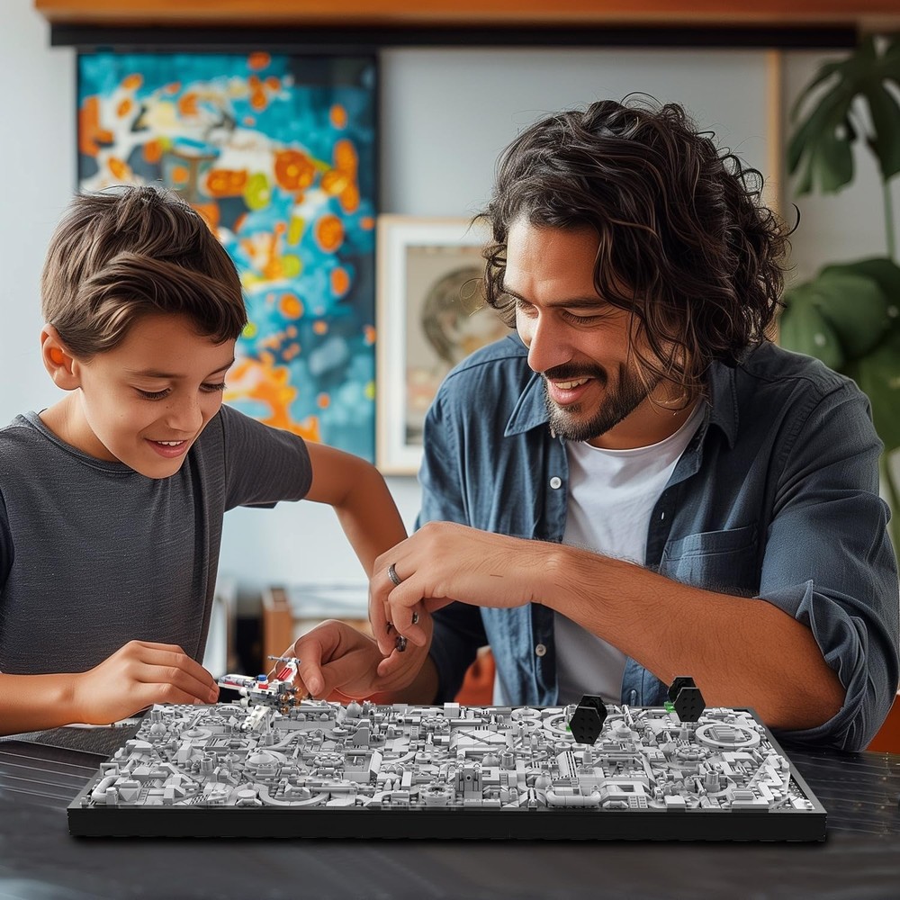 1501-Piece Star Wars Wall Art Craft Kit - Creative Micro Block Experience