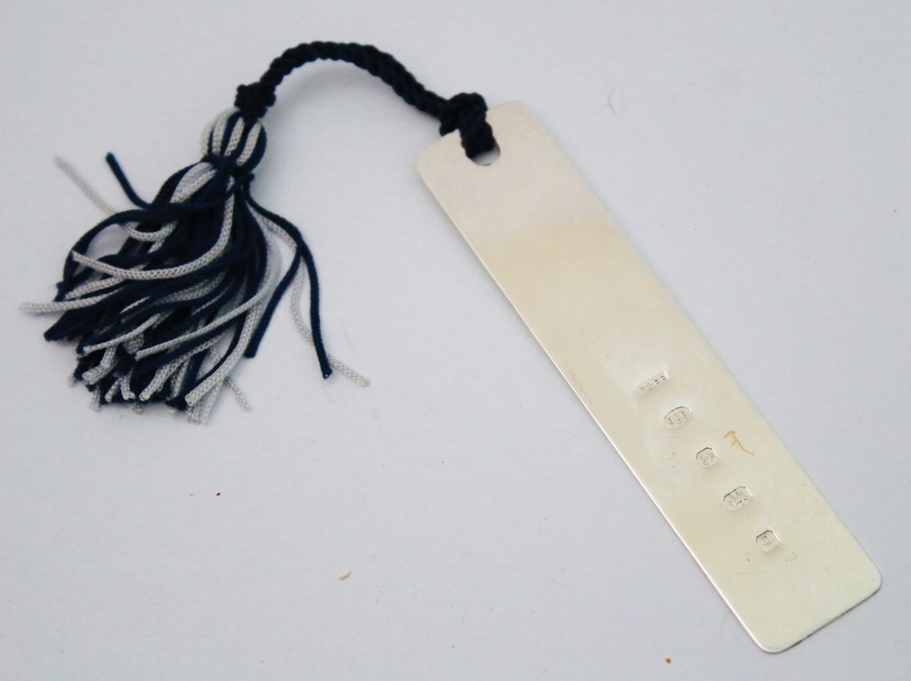 Vintage Sterling solid silver hallmarked bookmark