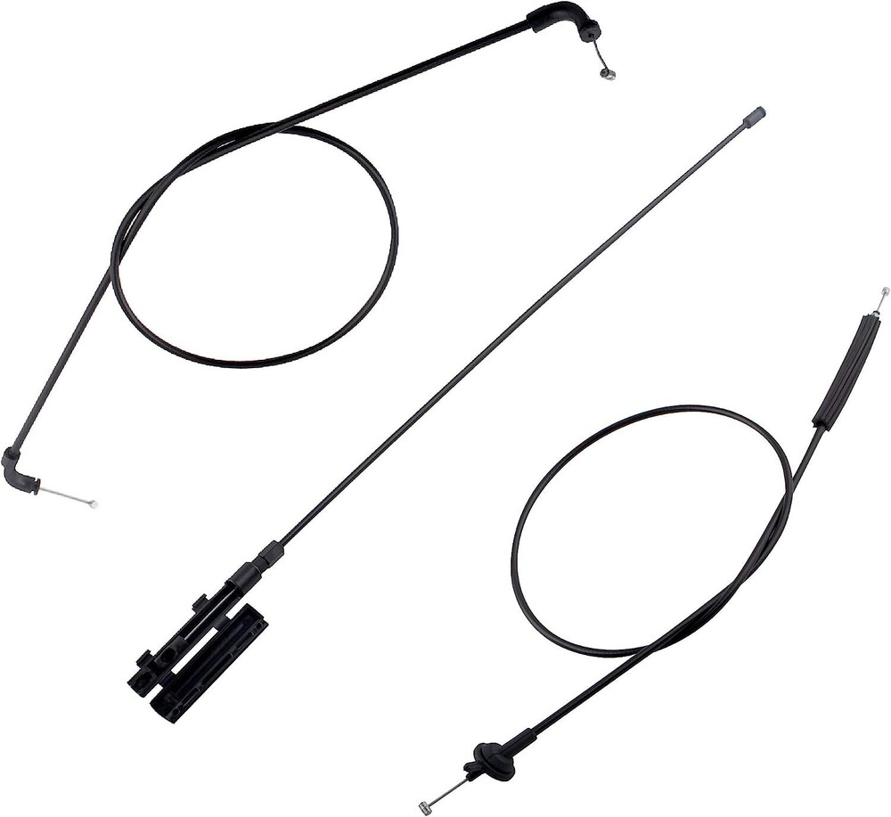 3PCS Engine Hood Release Cable Bowden Cable Kit For BMW E65 E66 7er 51237197474