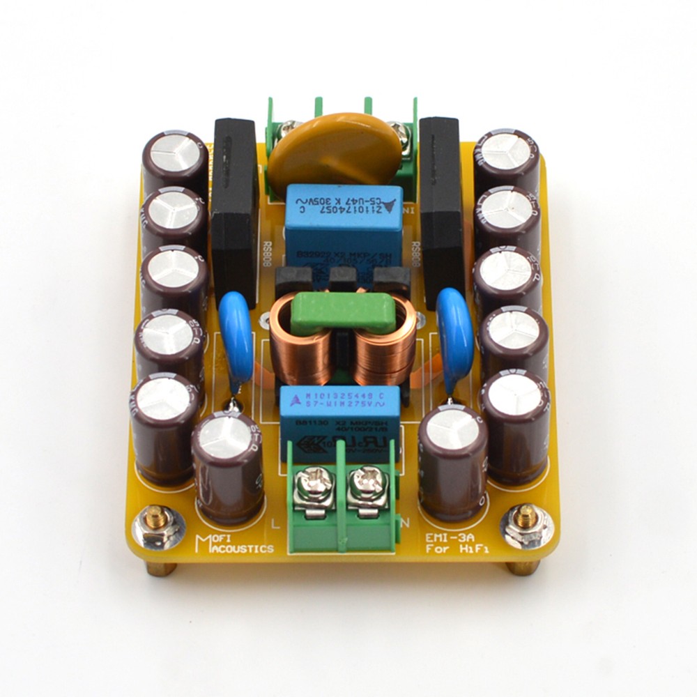 1pc HiFi AC Power Line Single EMI Filter Module 660W Version Kit DIY