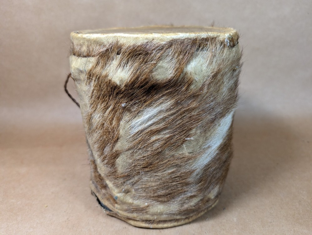 Vintage Double-Sided Handmade Animal Raw Hide Drum Tom Tom