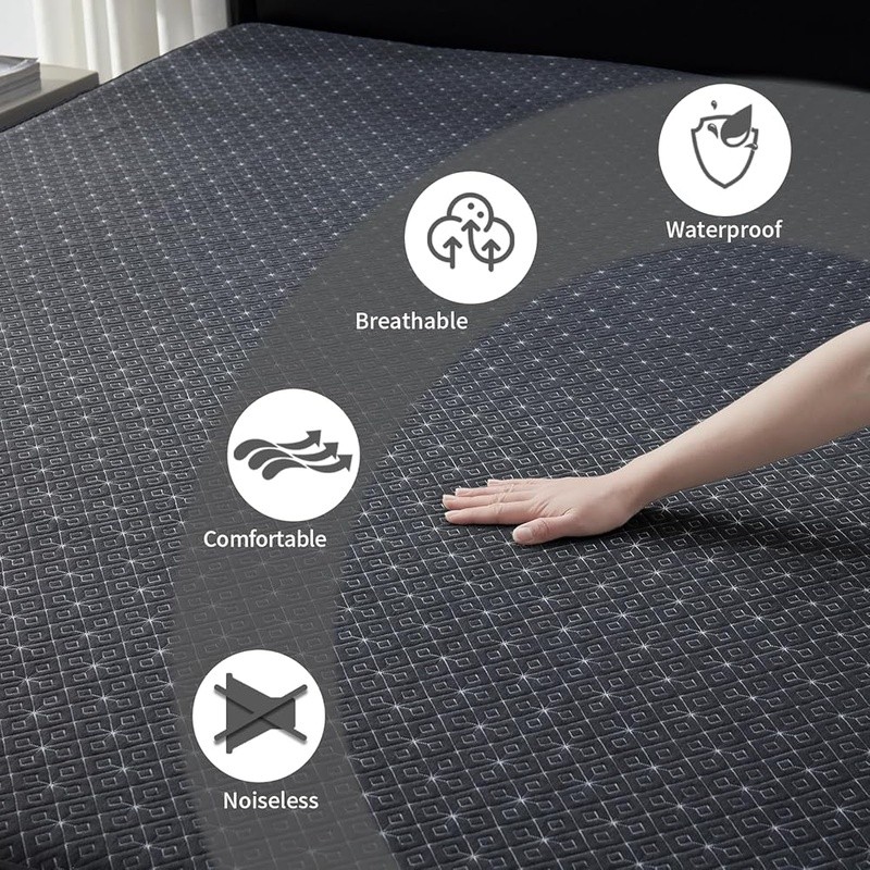 Waterproof Mattress Protector Queen Noiseless Deep Pocket Microfiber Washable US