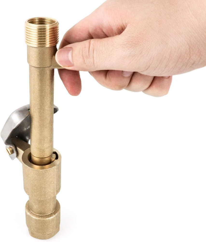 QWORK 2 Set 3/4-Inch Brass Quick Coupler Valves, Irrigation Tool with Quick...