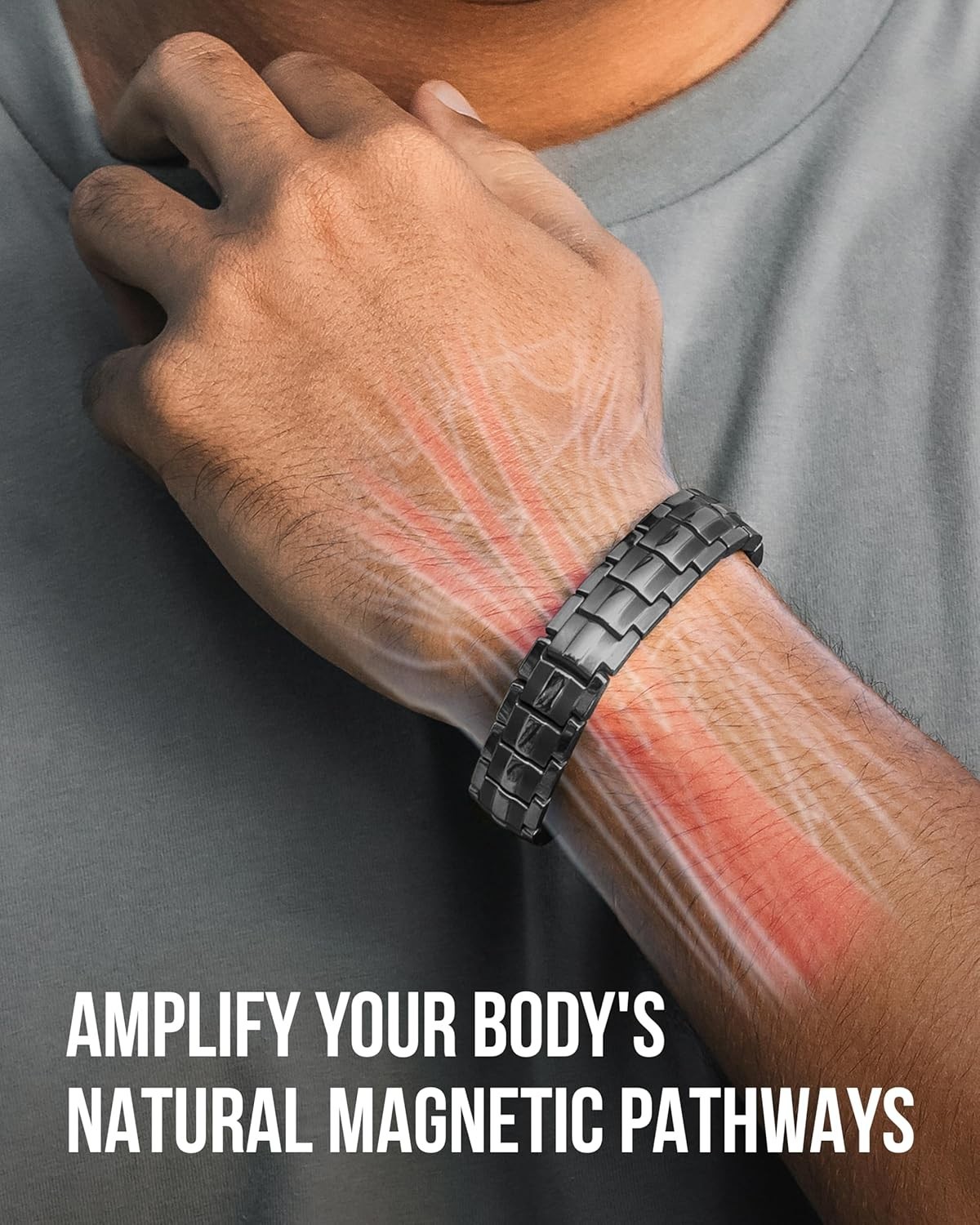 MagnetRX® Magnetic Bracelets for Men EllipseMAX 5X Strength 5,000 Gauss Magnets