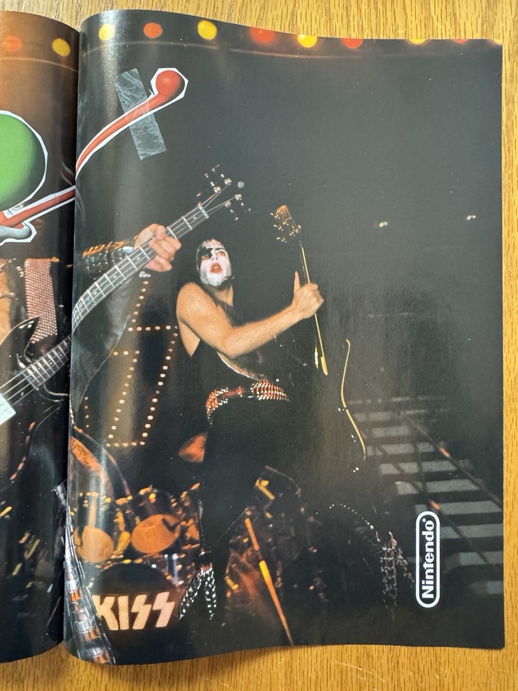 2003 Nintendo KISS Rock Band 2 page Print Ad Game, Yoshi, Paul Stanley