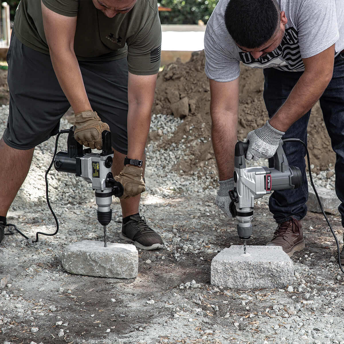 XtremepowerUS 1180W Rotary Chipping Hammer Drill 1-1/4" SDS Plus Variable Speed