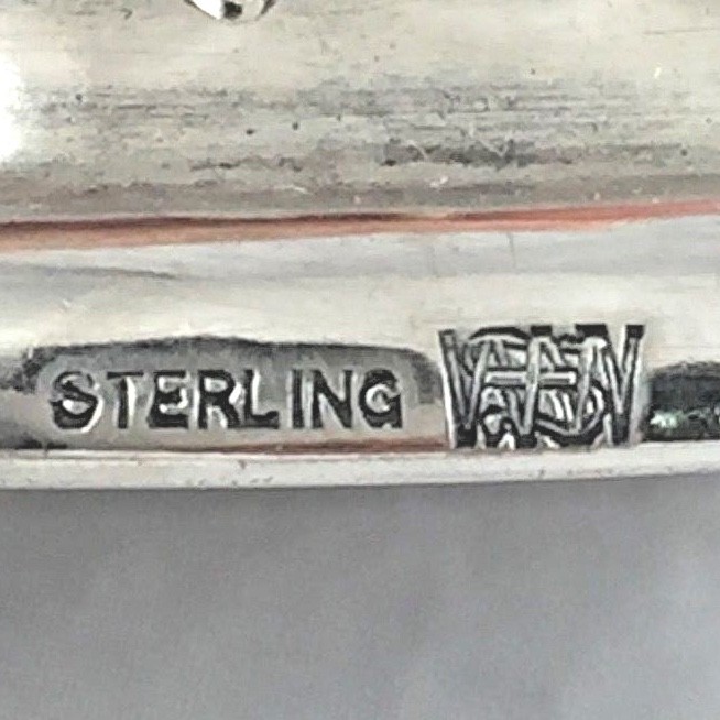 Fancy Sterling Desk Paper Hook/Holder