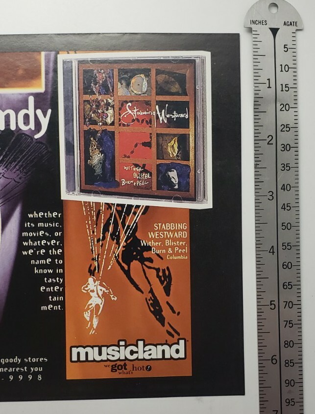 Stabbing Westward RARE Print Advertisement