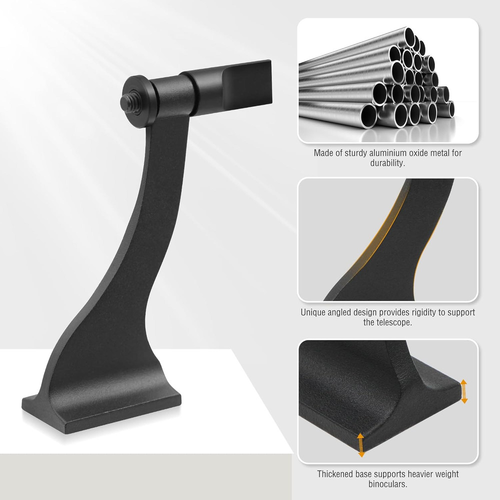 Alstar Binocular Tripod Adapter with Quick Release 1/4 Inch Threading Detachable