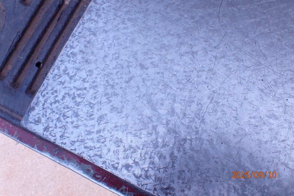 OLDER HEAVY IRON MACHINIST SURFACE PLATE SCRAPED WORK SURFACE