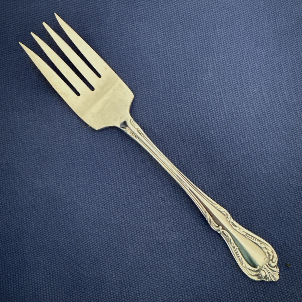 Wm Rogers/Oneida CHALICE HARMONY Pattern Cold Meat Serving Fork 8-1/8”