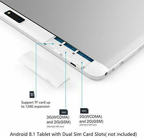 10 Inch Android Tablet Android 10 With SIM Card Slots Phone & Date Support 32GB