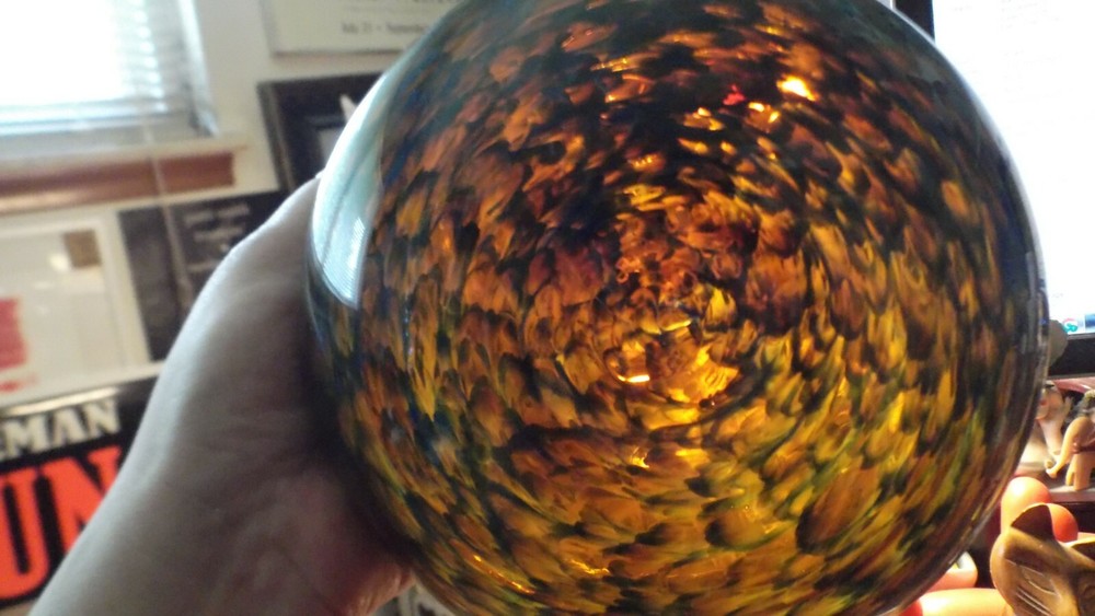 Art Glass Bowl Signed and Dated