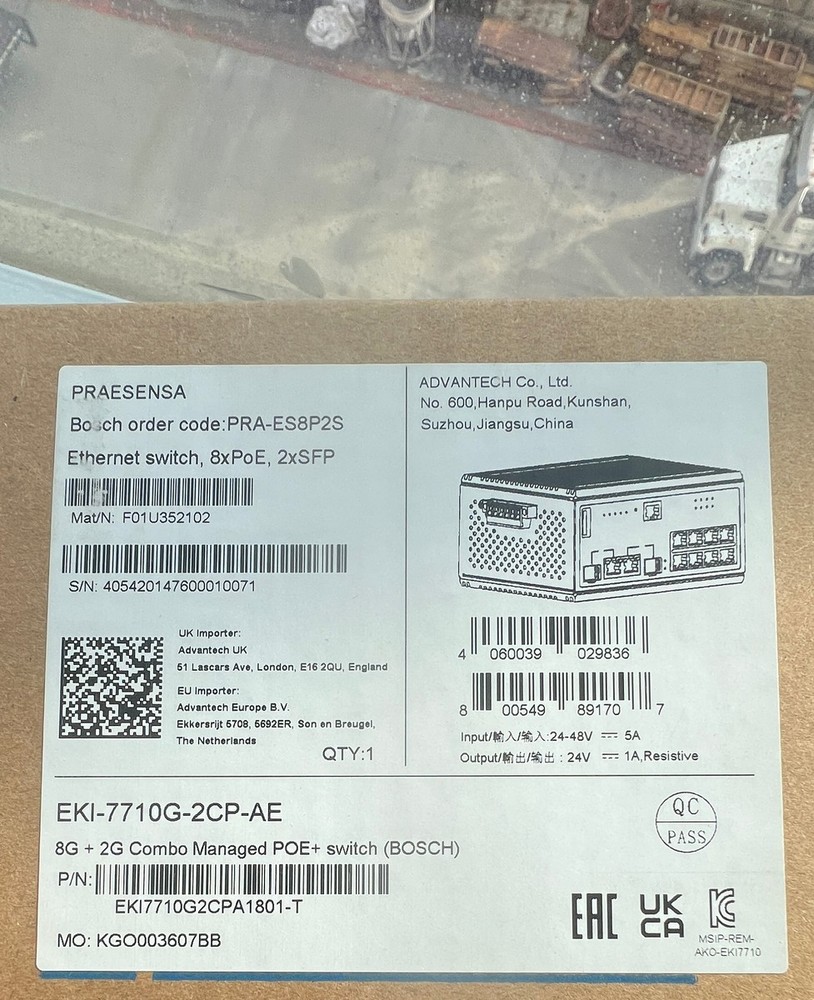 Advantech EKI-7710G-2CP-AE Managed PoE+ Switch