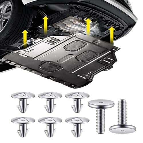 Engine Splash Shield Bolt Kit – Lower Skid Plate Screws for Under Engine 8PCS