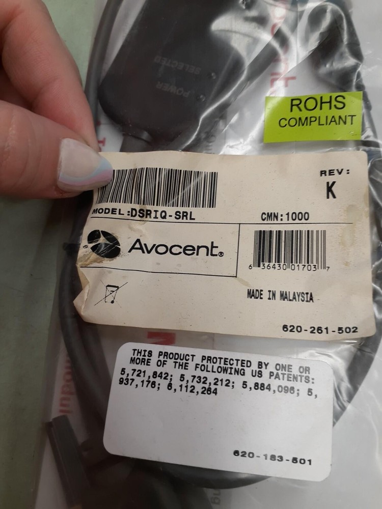 (2) Avocent DSRIQ-SRL Server Interface Module for VT100 Serial Devices
