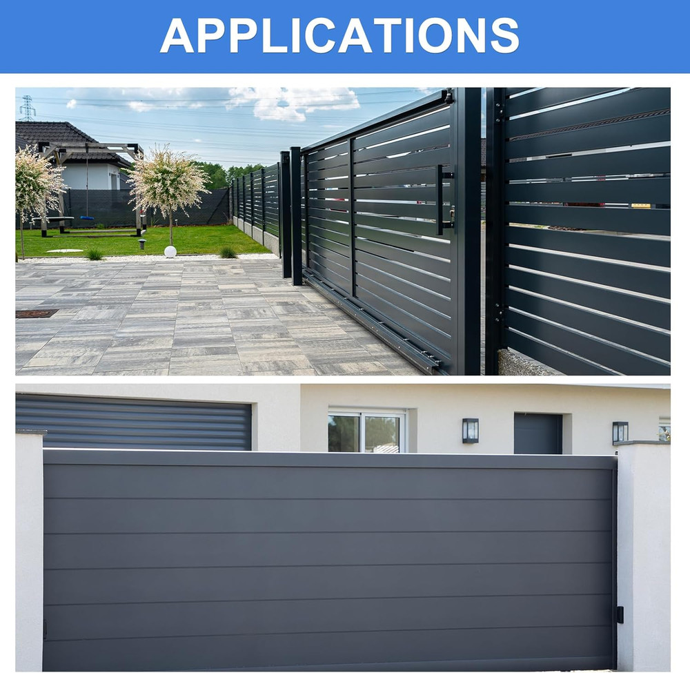 2Pcs Slide Gate Guide Roller, 2" Nylon Rollers Gate Support Assembly, Univers...