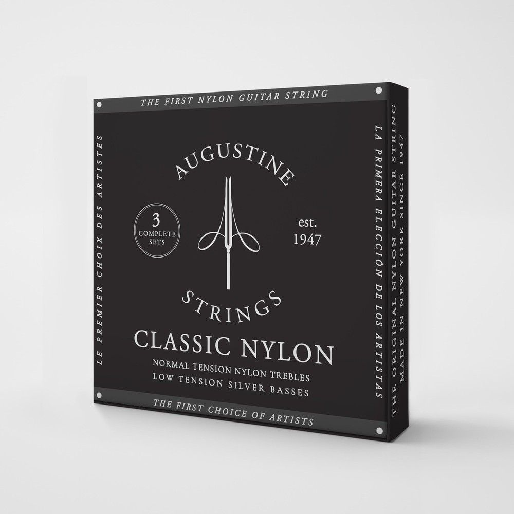 Augustine Strings Classic Black - Low Tension Classical Guitar Strings - The ...