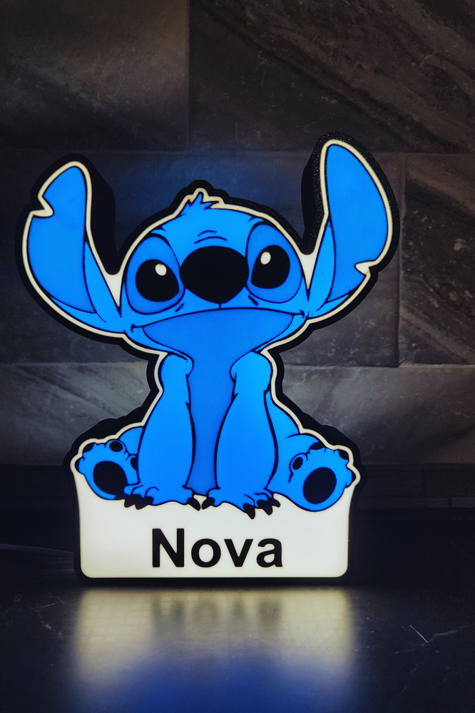 Glow with Stitch: Customizable 3D-Printed LED Light Box