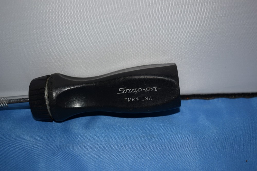 Snap-On Tools 1/4" Ratcheting Socket Screwdriver W/Black Hard Handle TMR4 D-2