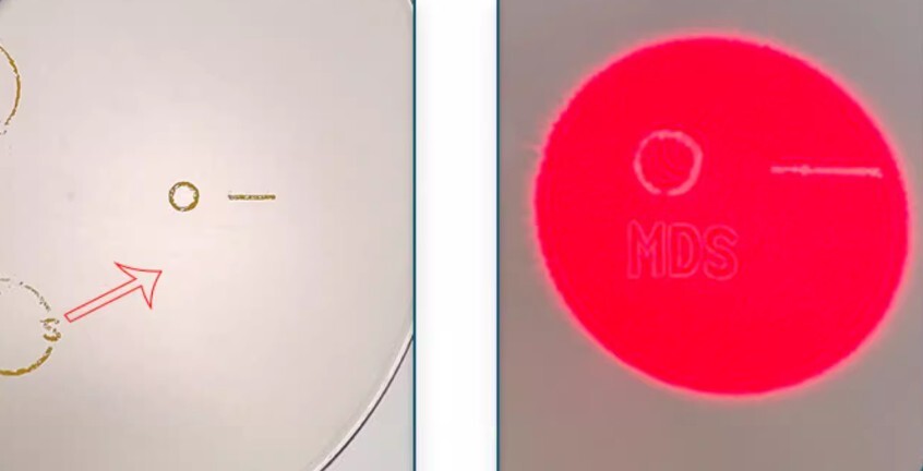 Lens invisible mark recognition pen Type C charging red light durable