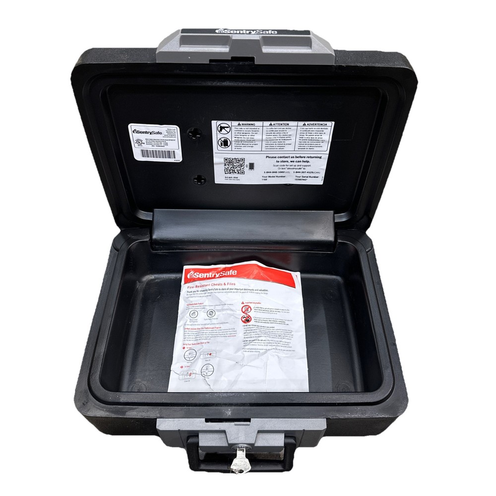 Sentrysafe Fireproof Safe Box Home Security Document Storage Chest with Key Lock