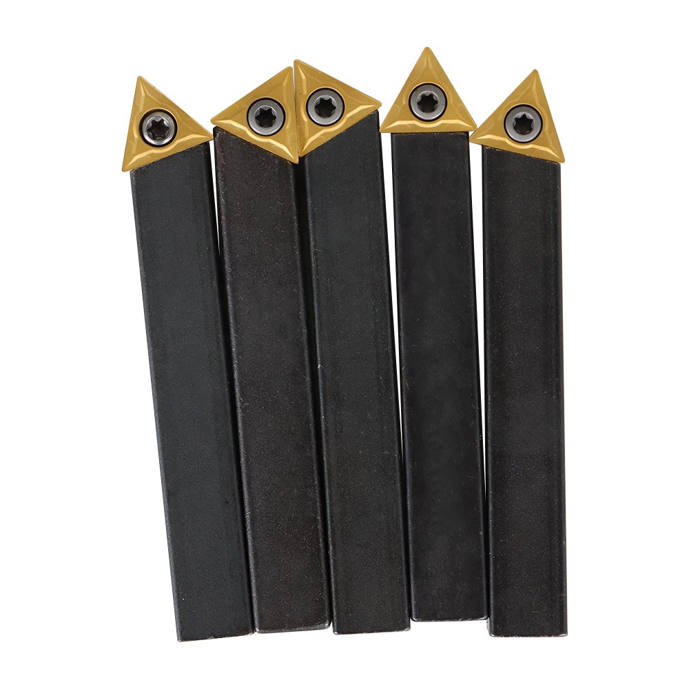 1/2" Indexable Carbide Insert Turning Tooling Bit 5Pack Holder Set For Lathe