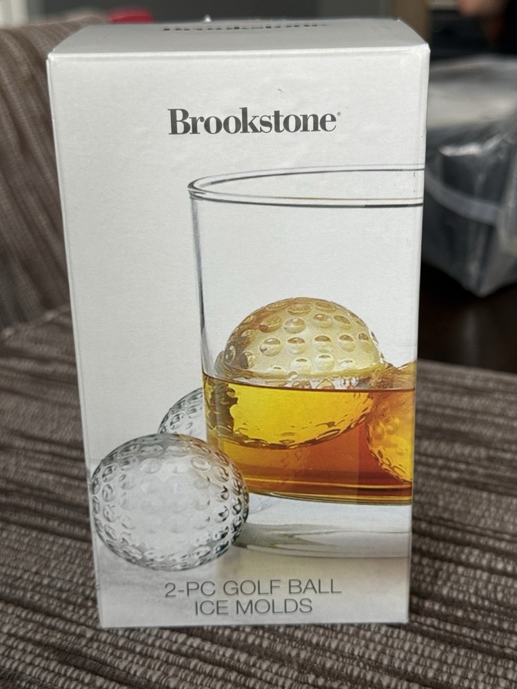 Brookstone 2 Piece Golf Ball Ice Molds (2)