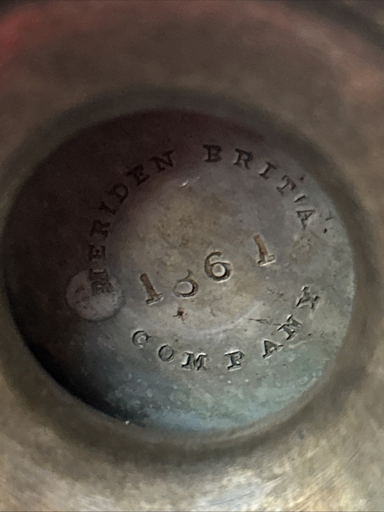 1861 Antique Meriden Britia Company, Silver Plated Pitcher Germany